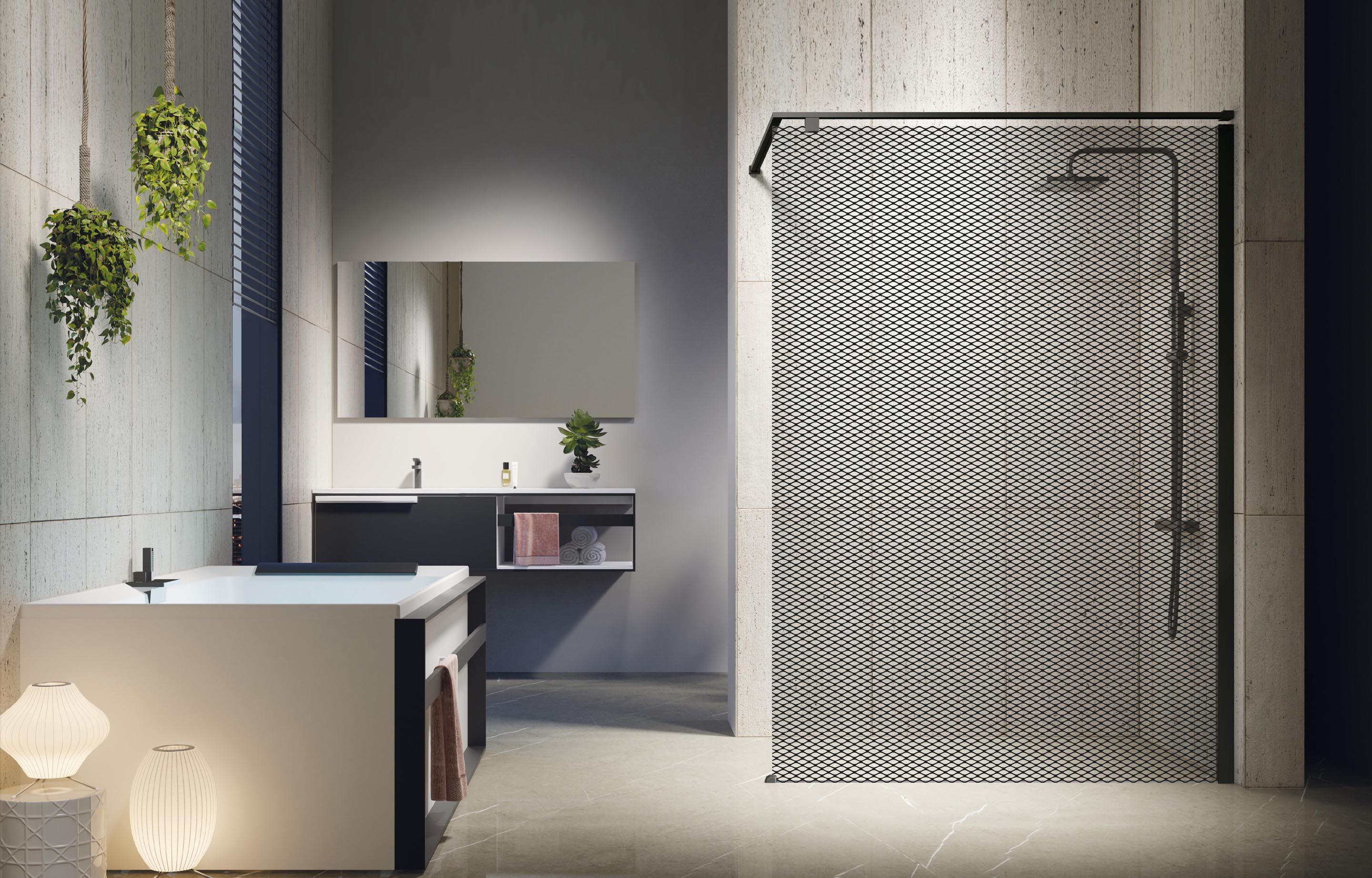 Espaces douche - Kuadra H - Sérigraphié