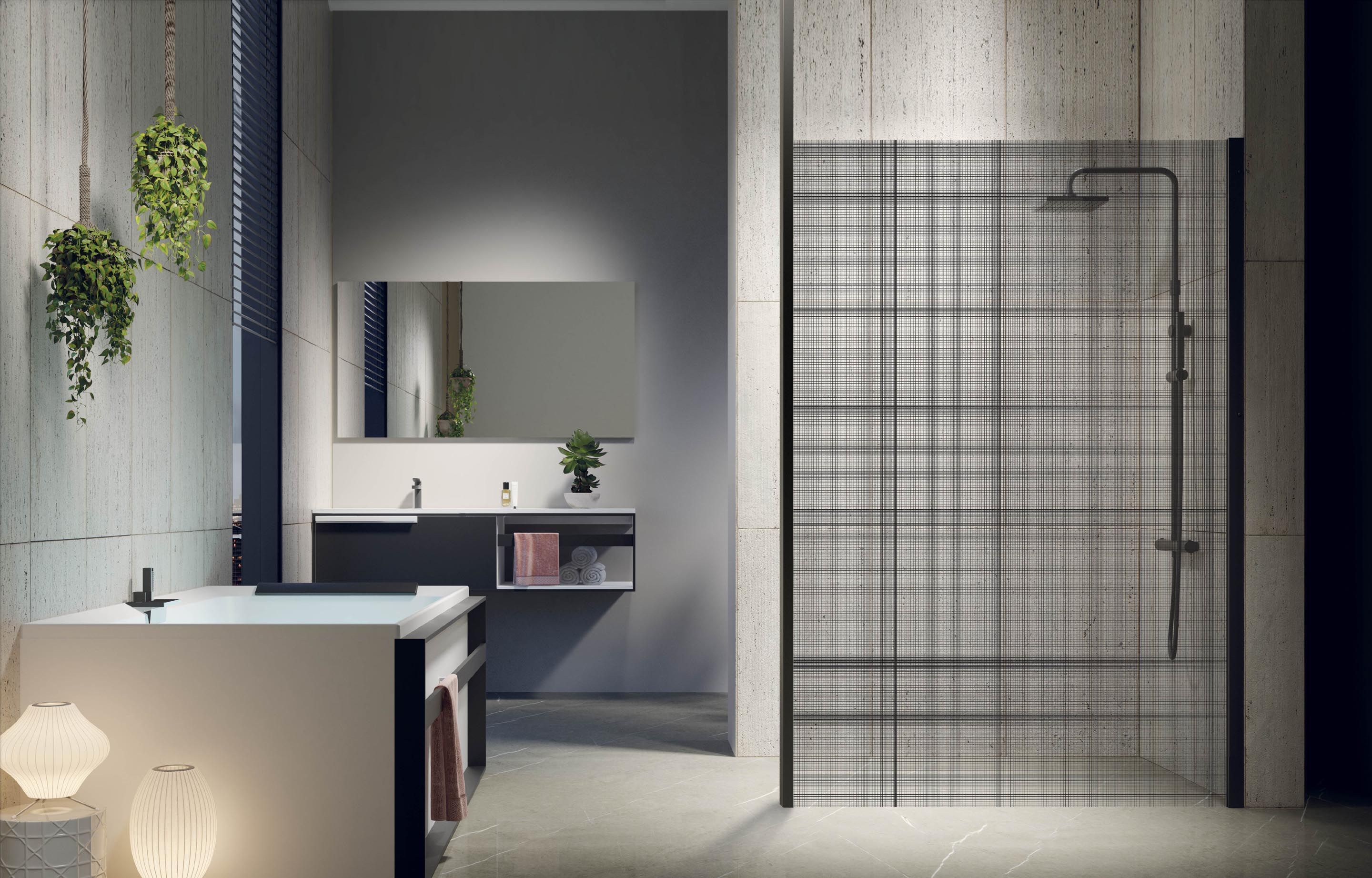 Espaces douche - Kuadra H - Sérigraphié