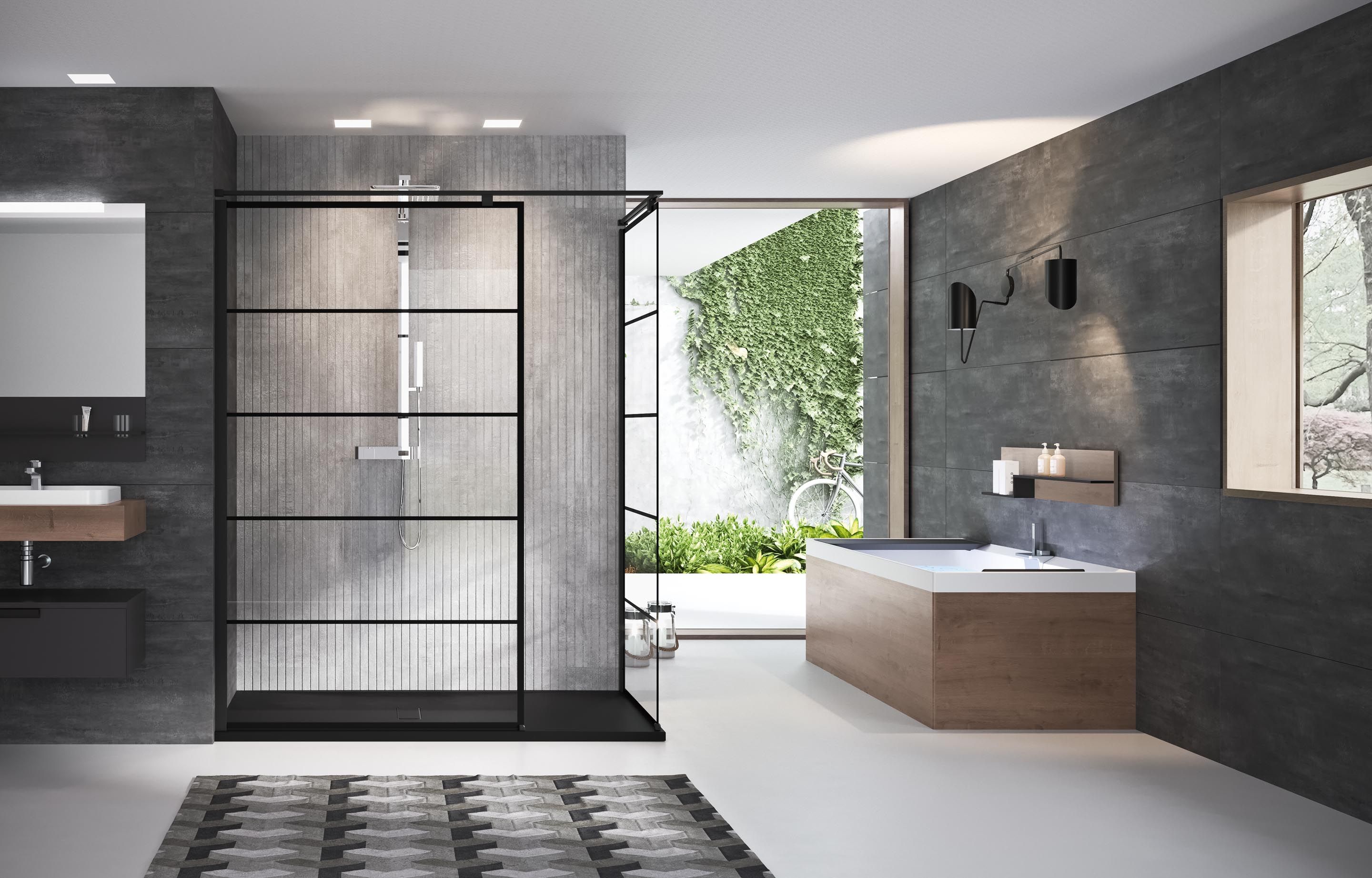 Espaces douche - Kuadra H - Stripes