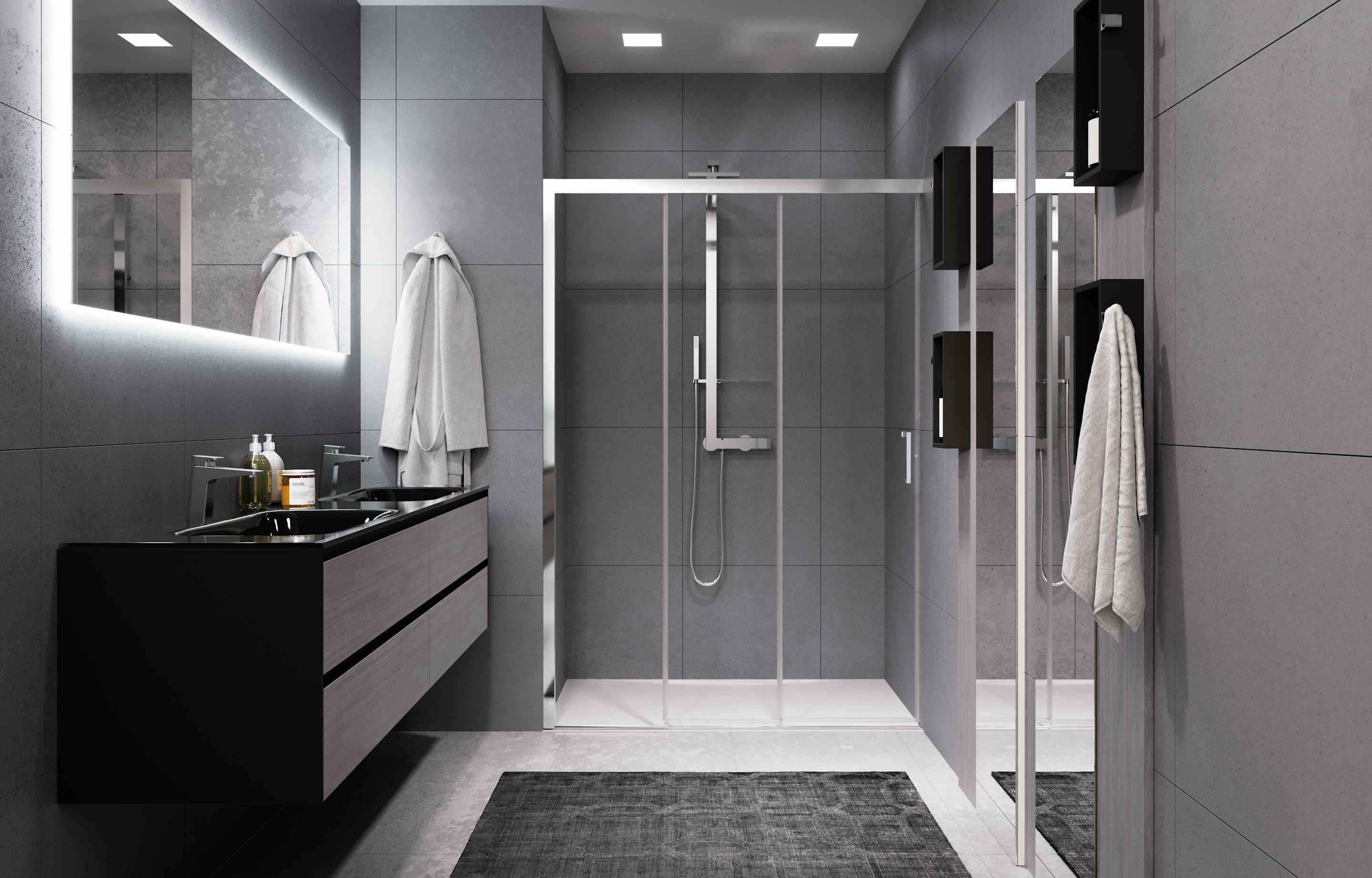 Shower enclosures - Zephyros 2.0 3PH+FH